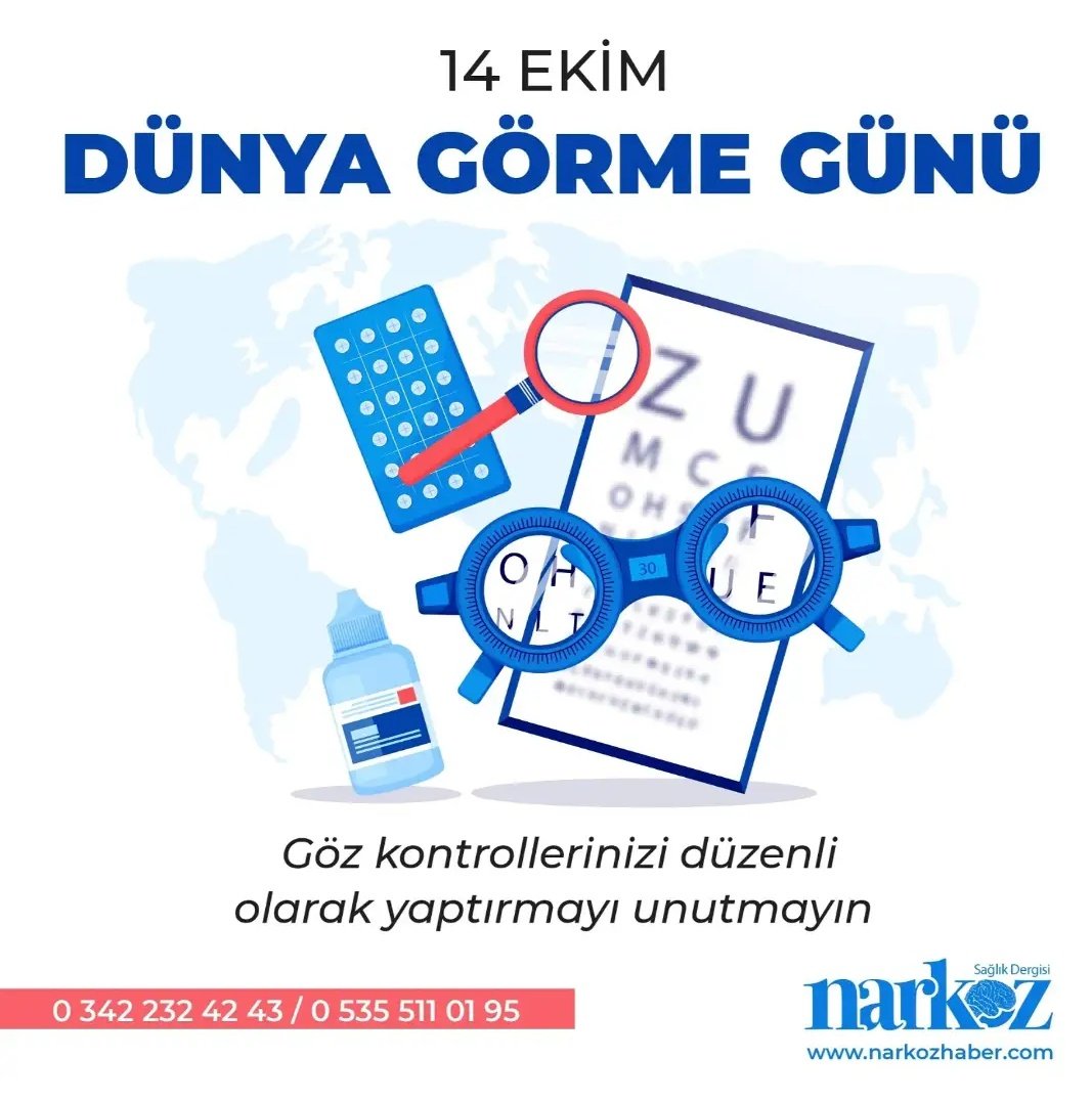 NarkozGazetesi's tweet photo. #NarkozSaglikDergisi #DunyaGormeGunu #goz #gorme #saglik #NarkozHaber
@GaziantepISM @u_mutlutiryaki @Gbbengelsizkent @hkusks https://t.co/kmF8NQdduw