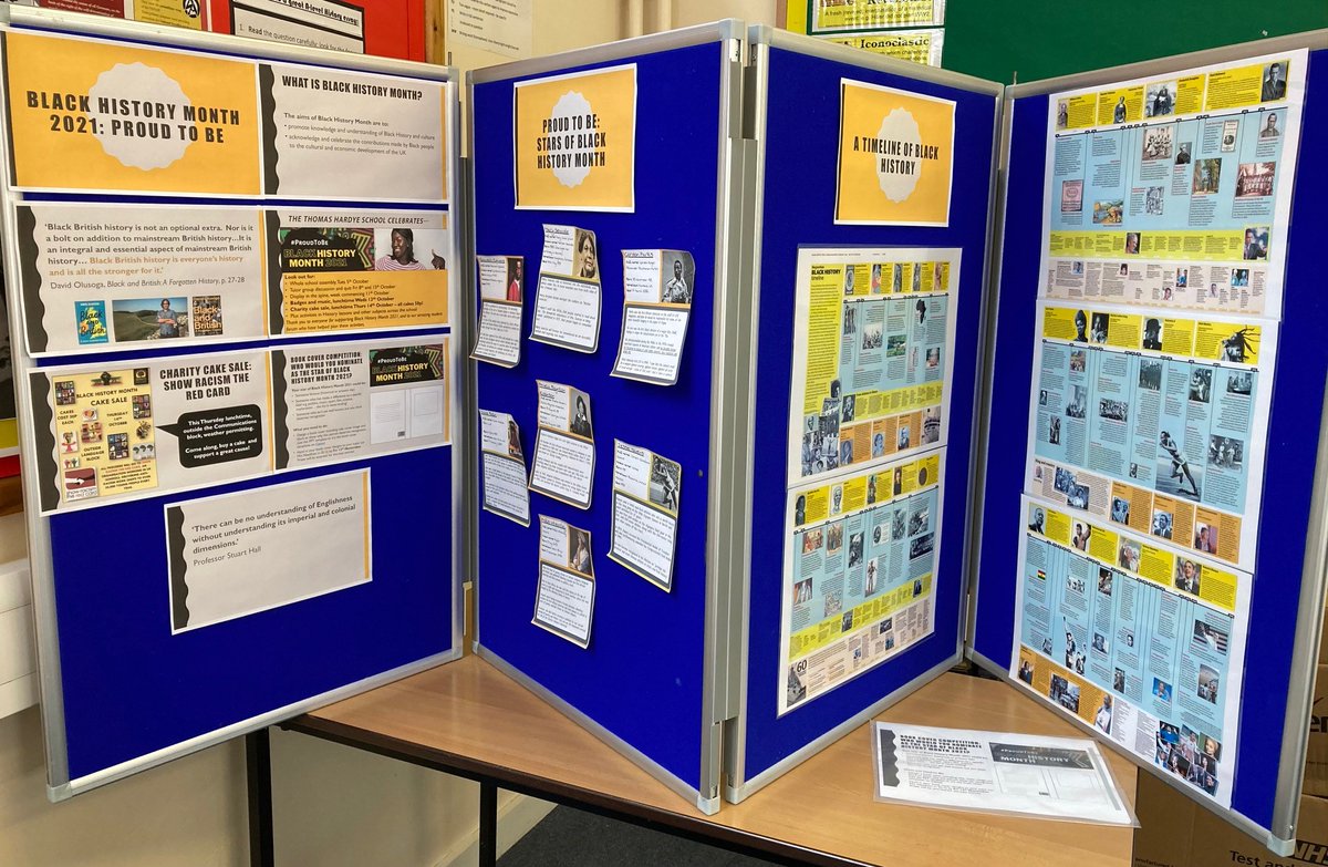 THS_Hist's tweet photo. THS History department are proud to be celebrating Black History Month 2021!  Look out for homework activities, displays and discussions that are taking place. There's also a book cover competition via tutor groups, the closing date for entries is Fri 12th November! #BHM2021 https://t.co/n6Xisnw3Nb
