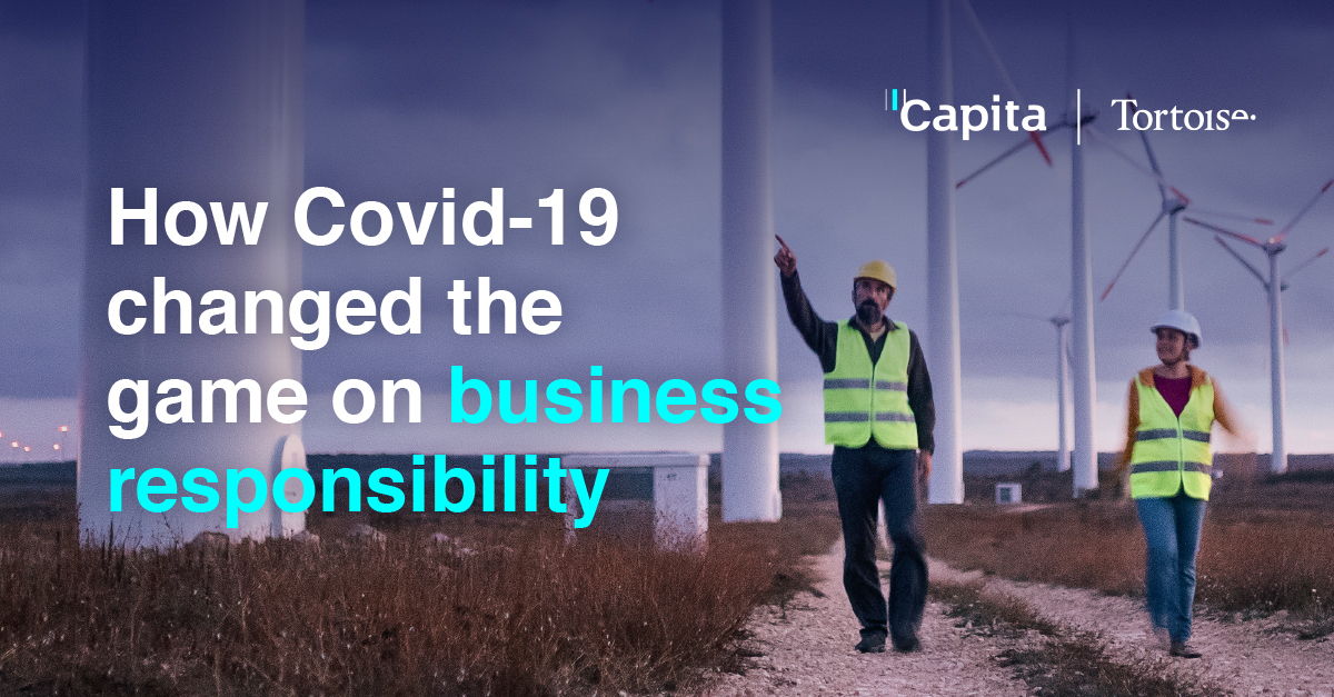 CapitaPlc's tweet photo. The pandemic has transformed what it means to be a #responsiblebusiness. What are the conversations leaders should be having? Capita's @Katja_Hall joins @tortoise today for an exclusive ThinkIn as part of the Responsible Business Summit: https://t.co/wpqS0ZSaFe https://t.co/WqTYEDlfZ0