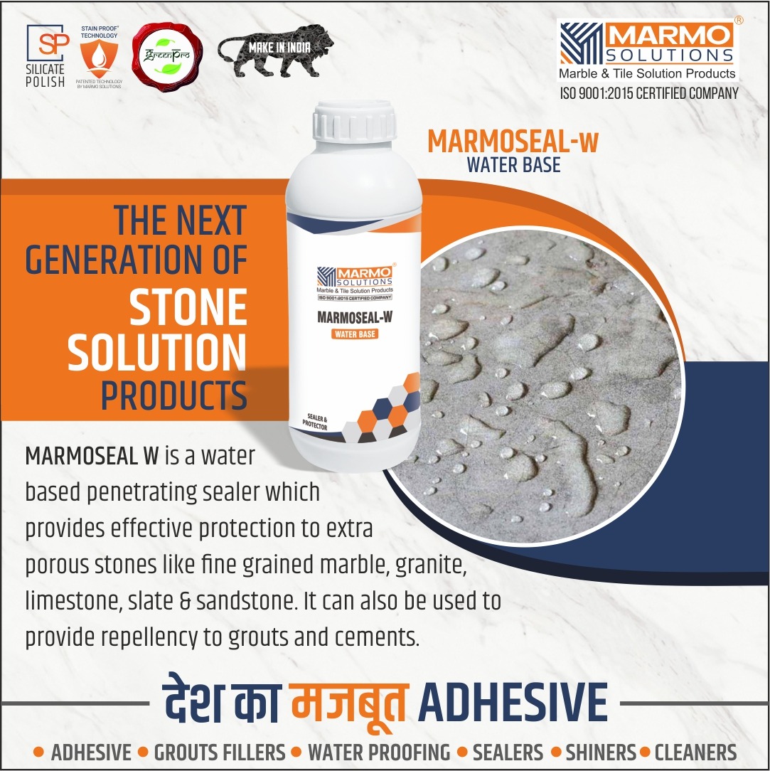 marmo_solution's tweet photo. MARMOSEAL W
#marmosealw #penetrating #sealer #porous #stones #grainedmarble #granite #limestone #slate #sandstone #surface #soiling #resiststains #stones #adhesive #cleaners #naturalstones #marmo #marmosolutions #natural #deshkaमज़बूतadhesive #marble #trazzo #cement #floor https://t.co/S57uVqkgjf