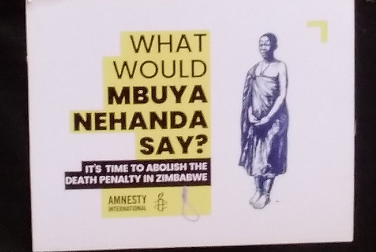 Today we join the rest of the world in commemorating World Day Against the Death Penalty .
Let's join hands to abolish the death penalty.
<a href="/amnesty_zim/">Amnesty International Zimbabwe</a> <a href="/nickmangwana/">Nick Mangwana</a> <a href="/mlondo7171/">Mlondolozi Ndlovu</a> <a href="/codzalo/">Collen Magobeya</a>