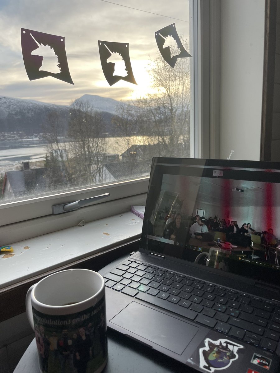 Having a meeting this morning… an awesome group and a wonderful view! I wish I could be in two places at the same time…😆 #PostDocLife #RemoteWorking