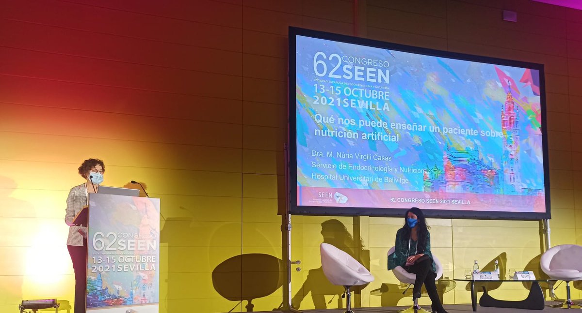 "Hoy en día, el paciente con nutrición artificial no lucha solo por la supervivencia, pide que cuidemos su calidad de vida. Estudiar, tener vida social, viajar, incluso la maternidad con nutrición parenteral es una opción posible"   #SEEN2021 <a href="/sociedadSEEN/">Sociedad SEEN</a> <a href="/albarsantos/">Alba R. Santos</a>