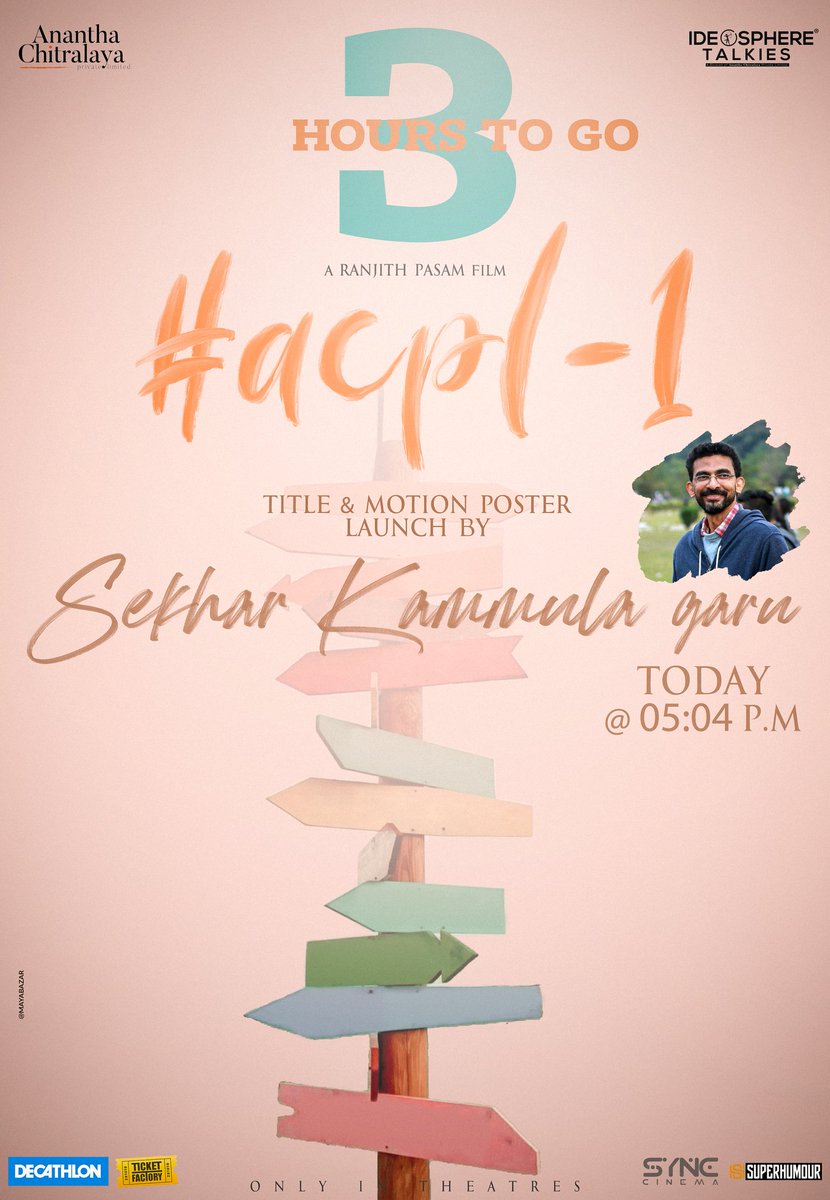 ACPLProduction's tweet photo. Here to take you on a ride!
@ShekarKammula to you with the itinerary in 3 HOURS

@ACPLProduction @LeelaDuggi @rpasam7 @bharan_04 @ravimahadasyam @thisisSashikala @kalyann51323704 @Bhargavakarthi3 https://t.co/E87WjXhSrR