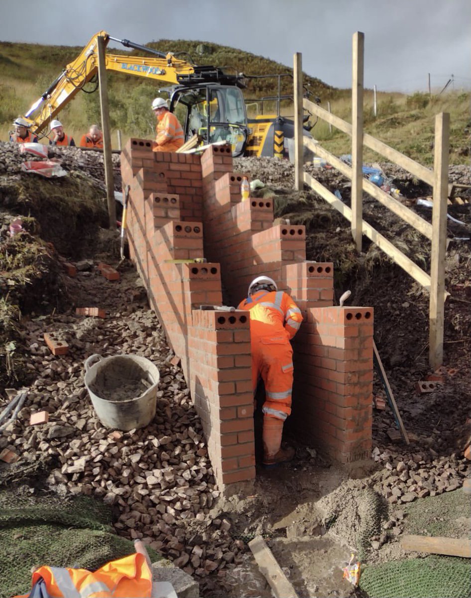 The MSL team recently constructed this brick culvert on the West Highland Line for our client AMCO. Great work Team MSL 👏🏻