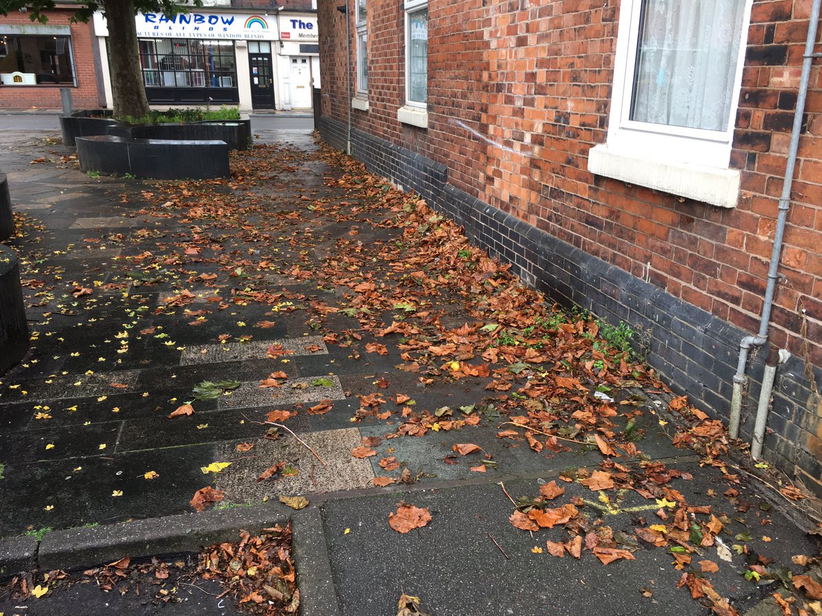 Crewe_Ranger's tweet photo. These leaves🍁 🍁 are making the pathway more #slipperywhenwet 🤔Sounds like #justtheticket for the @CreweTCouncil Ranger service to make it #MoreSafe for #Crewe #residents #thewayitshouldbe https://t.co/RvSYY1C5Z1