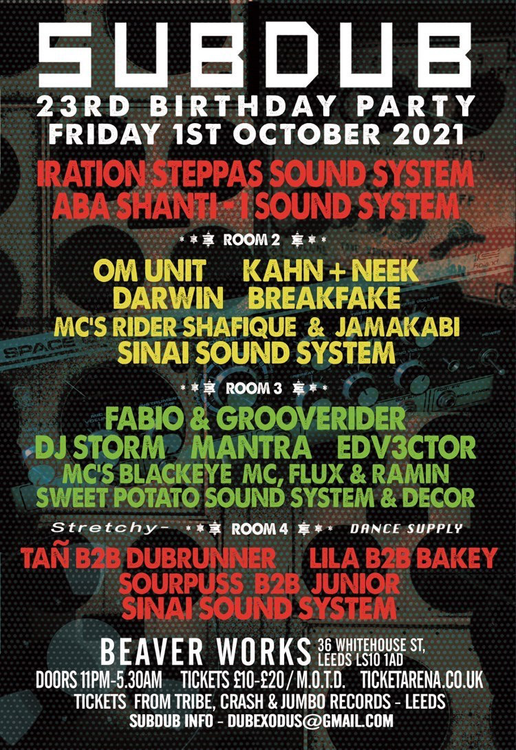 Excited to share with you this mix recorded at <a href="/SUBDUBEXODUS/">SUBDUB</a> 23rd birthday! Big love to <a href="/SoundSinai/">Sinai Sound System</a> for recording and providing the weight all night long 🔊

soundcloud.com/breakfake/subd…

#tbt #subdub #mix #soundsystemculture