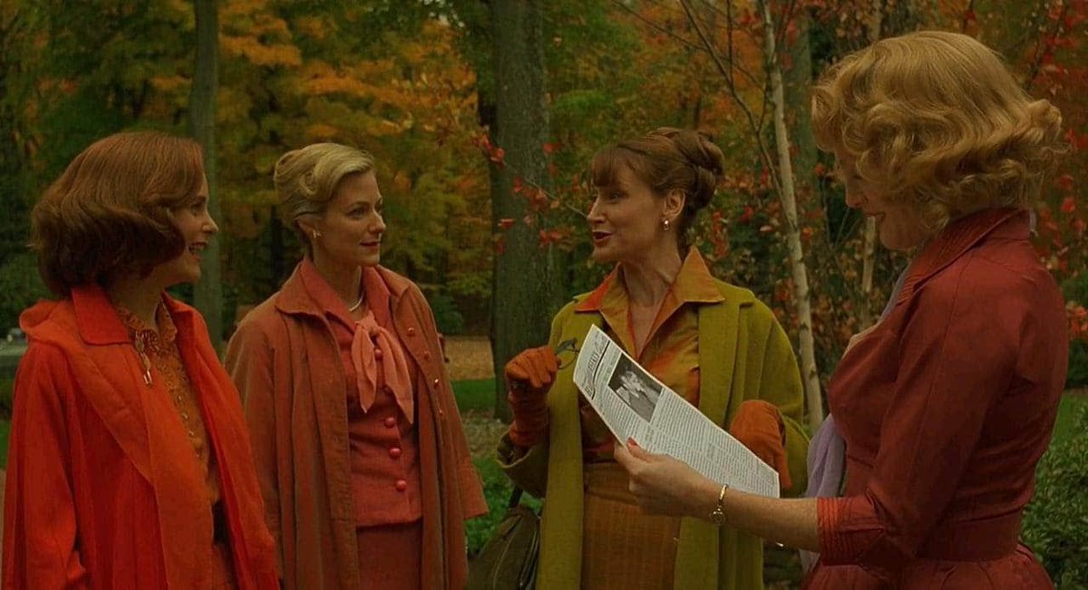 cities1978's tweet photo. Autumn on film: FAR FROM HEAVEN (2002) directed by one of my favorites, Todd Haynes with cinematography by the great Edward Lachman. https://t.co/BDj4jzXCg9