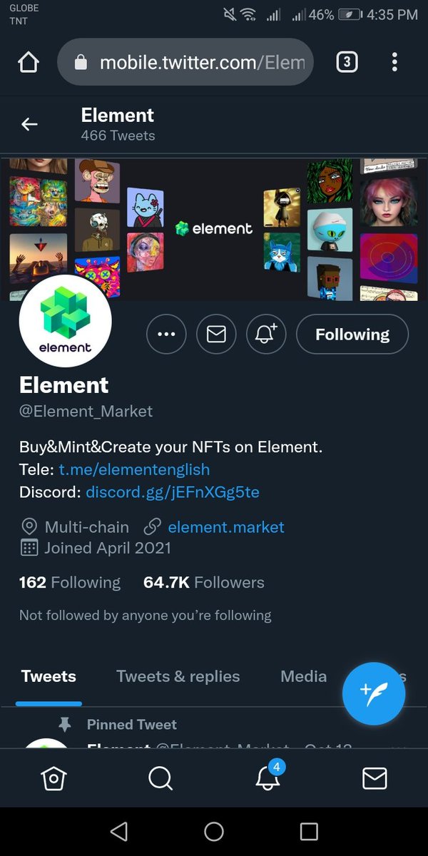 reigningmd's tweet photo. @ladycryptogem @Element_Market done. thank you! https://t.co/kVC3ncDfT7