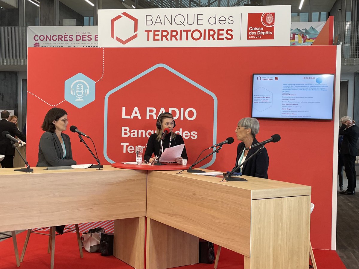 Caroline Cartalier, Directrice régionale adjointe Occitanie intervient sur La Radio Banque des Territoires. Le sujet du jour : l’expérience de la compagnie des Pyrénées au cœur du plan montagne. ⁦<a href="/BanqueDesTerr/">Banque des Territoires</a>⁩