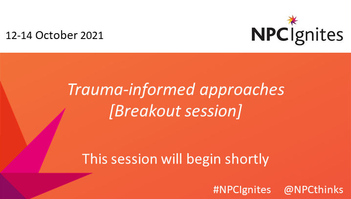 NPCthinks's tweet photo. It's breakout time at #NPCIgnites. Take part in discussions on public attitudes and trauma informed approaches. More info on our annual conference here: https://t.co/jQT10oSkso https://t.co/rk4z2VDZUd