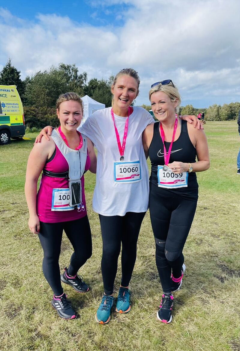 Our very own Laura Cotton completed the 10k Race for Life 🏃‍♀️🏃‍♀️🏃‍♀️running with her two best friends (since they were 3), doing it in memory of close family members they have lost as a result of cancer. Laura says it was a big honour 💖💖💖  #cancersucks
