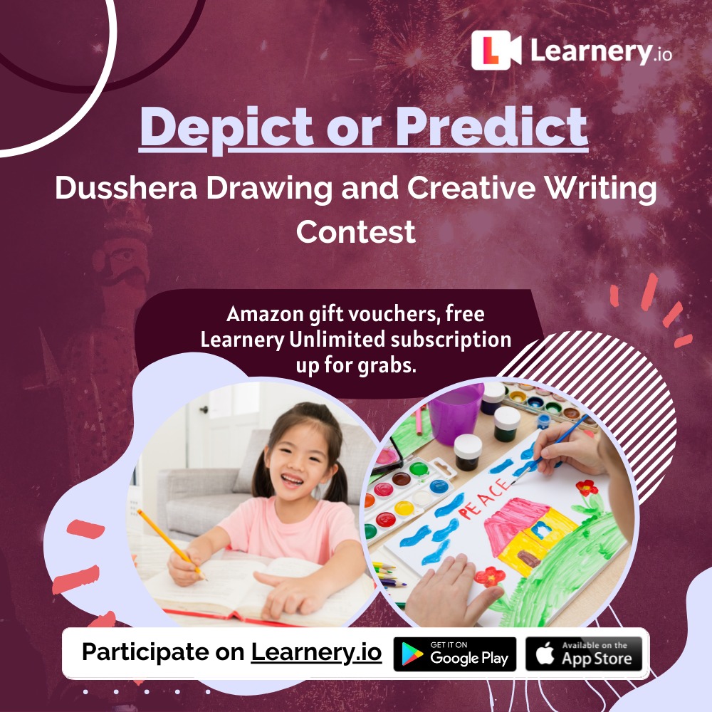 IoLearnery's tweet photo. 🚨🚨Contest Alert🚨🚨

Show us your creative side and win exciting prizes. Register before October 18 - https://t.co/B5IDXidwCx

#Contest #Dusshera #Dussehra #CreativeWriting #Drawing #KidsContest #Competition #OnlyOnLearnery #Sketching #ForKids #Creativity #FestivalsOfIndia #Win https://t.co/dB3KfjBGbz