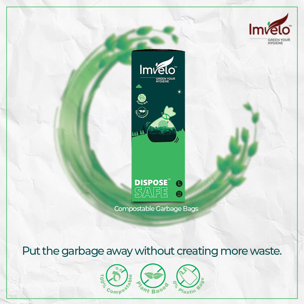 HomecareImvelo's tweet photo. Help reducing carbon footprints and the people working to keep the surroundings clean stay safe with Imvelo compostable garbage bags . 
#Imvelo #garbagebags #compostable #green #dispose #clean #compostable #hygiene #plasticfree #saynotoplastic #decompose #biodegrdable https://t.co/qpWUqtRl3J