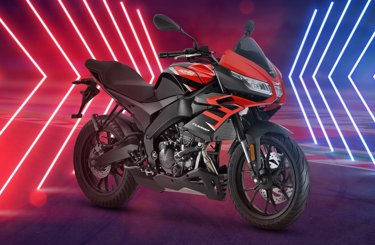 In search of your first #Aprilia bike? 🏍️

Our lightweight and dynamic #Tuono 125 offers EXACTLY what you need...

It's perfect for riders seeking unrivalled performance and a bold personality 😍

Better yet, it's available on 0% APR HP finance 👉  bit.ly/3oYqZiH