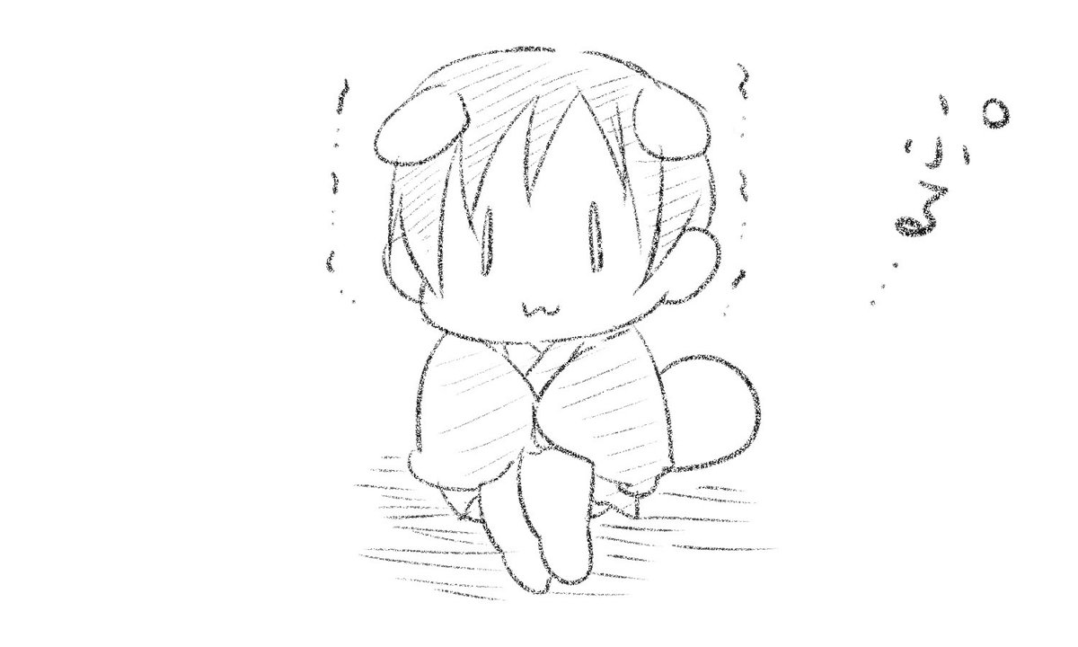 今日ちょっと寒かったね(過去絵)