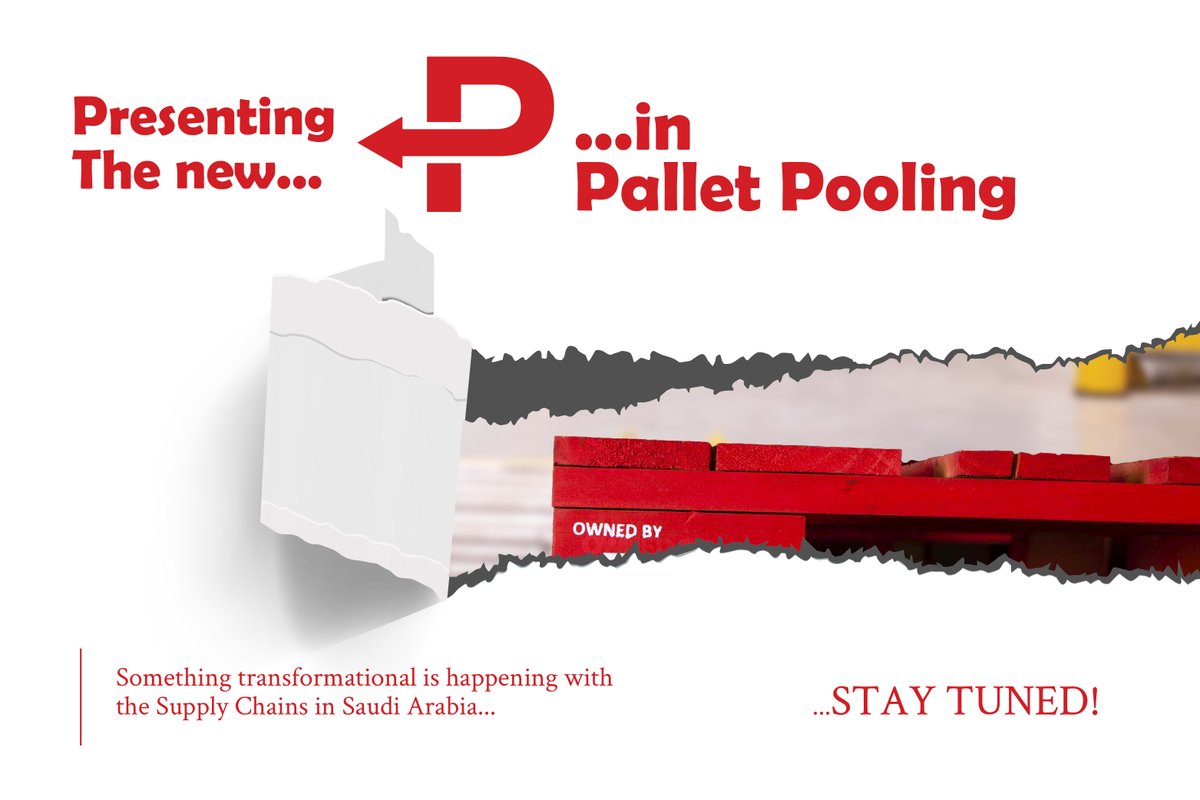 packpallet's tweet photo. There's a new "P" coming to the world of pallet pooling in Saudi Arabia. Stay tuned for the unveiling!

#pallet #palletpooling #saudiarabia #fmcg #retail #woodenpallet #pooling #supplychain #logistics #transportation #supplychainmanagement #shipping #freight #cargo #warehouse https://t.co/zfC5z0EjjH