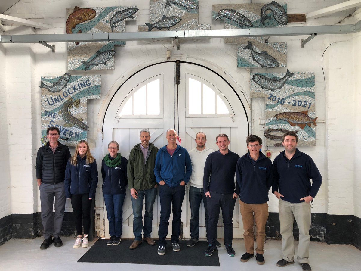 SevernUnlocked's tweet photo. Happy #ThursdayMorning! 💪 Let us introduce you to the #ShadSquad (definitely need a better name here - suggestions welcome). We are lucky to have a brilliant fish monitoring team at Unlocking the Severn. We recently met up to share results from this year's #SevernShadRun. 🐟🧠 https://t.co/AkDHcmnMtM