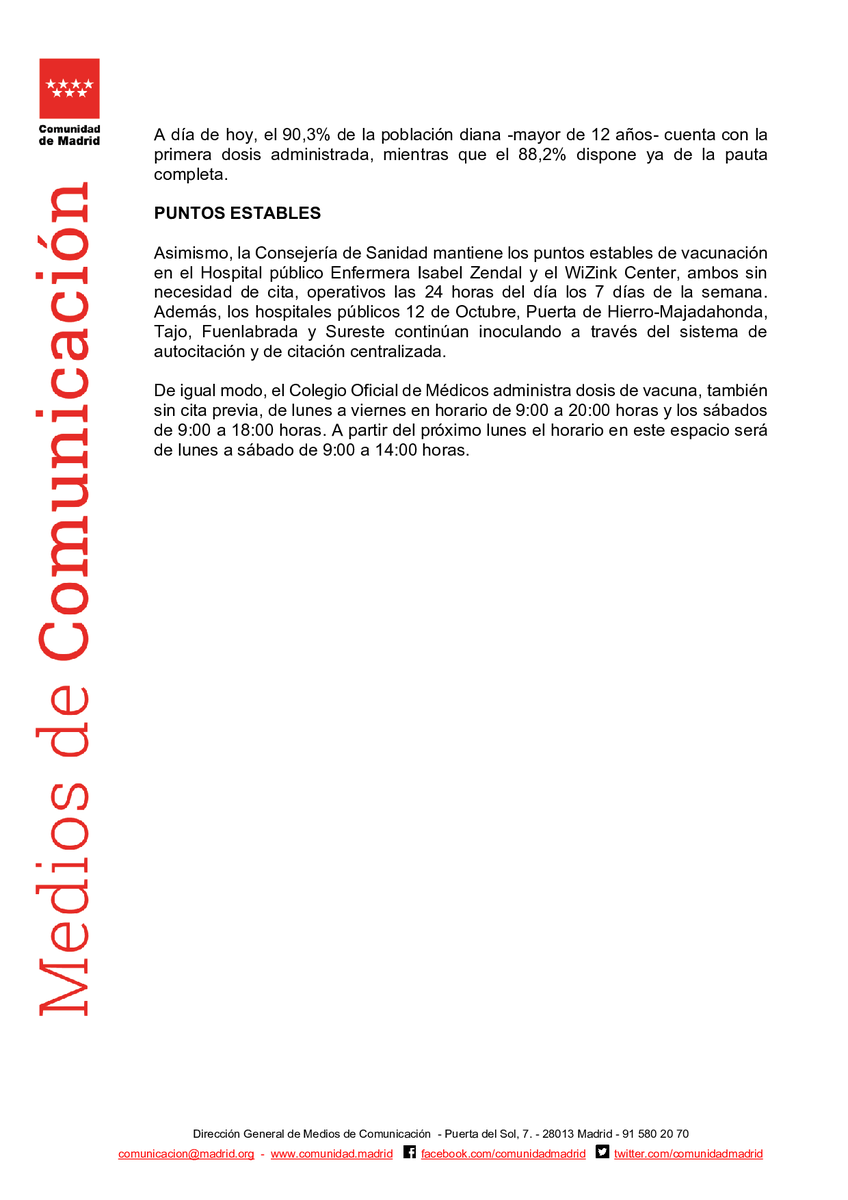 SaludMadrid's tweet photo. La @ComunidadMadrid instalará puntos móviles de #vacunacion contra el #COVID19 en el intercambiador de Moncloa, Arganda del Rey y Parla

▶️Sin cita previa
▶️Cualquier persona mayor de 12 años

#coronavirusmadrid #Madrid https://t.co/wf09W1hadC