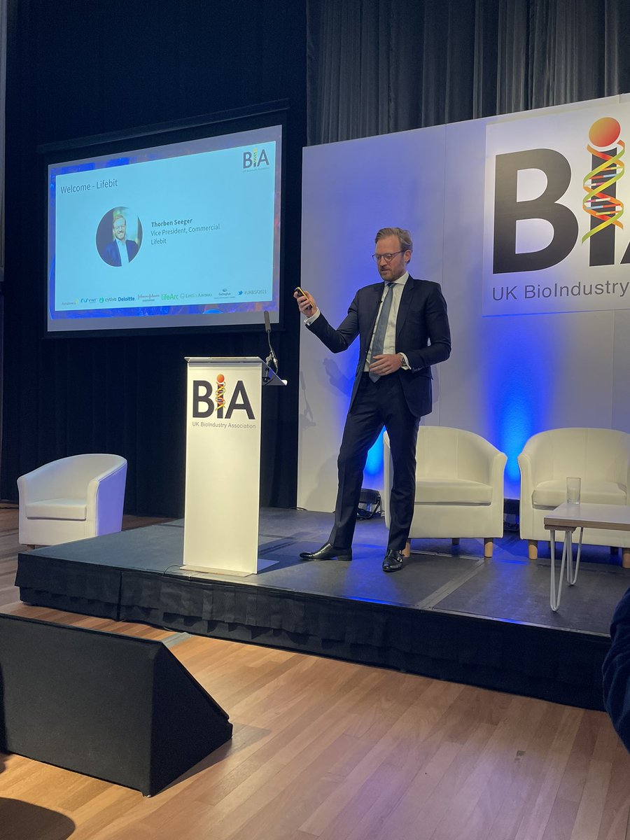 BIA_UK's tweet photo. .@lifebitAI @thorbenseeger kicks off #UKBSF2021 highlighting the strength of the UK genomics sector 

Read the BIA’s #genomicnation report 👇

https://t.co/m3eeWikTiE https://t.co/svi861vsZa