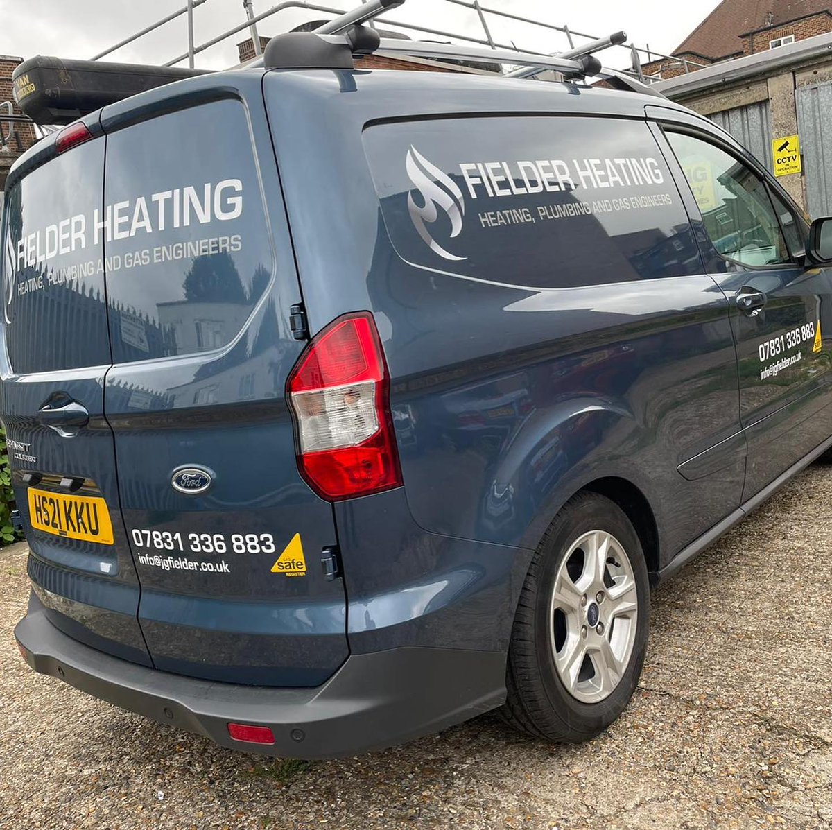 FiveFishltd's tweet photo. Straight cut vinyl and printed logos for Fielder heatings new vehicle livery. #fivefish #vehiclebranding #signs #signage #vehiclegraphics #design #whittonvillage https://t.co/UaJmyycSzC