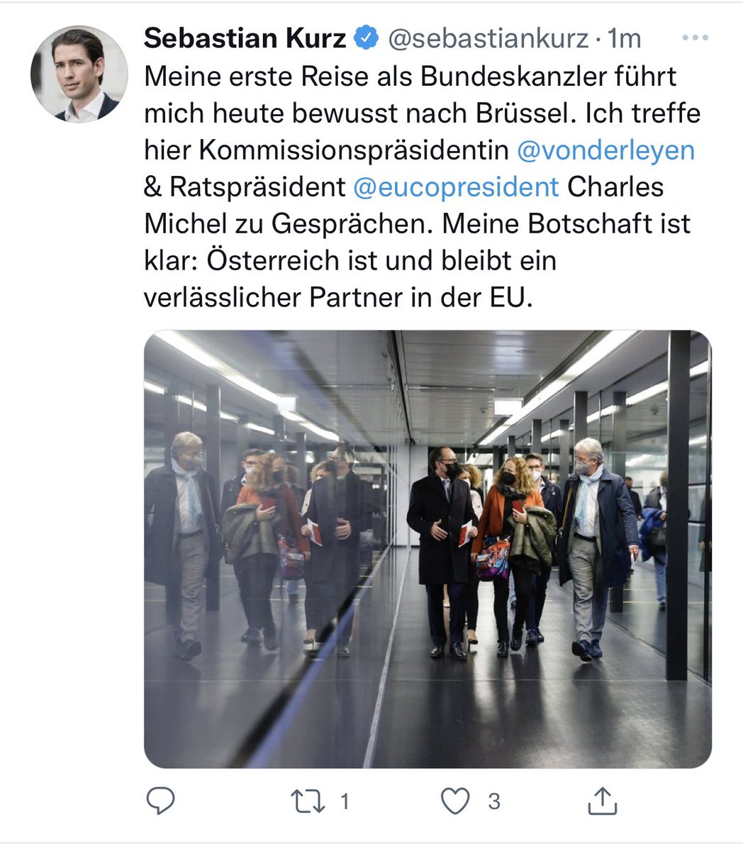 SrdjanGovedrica's tweet photo. Kenne mich nicht mehr aus, wie man in Österreich sagt. Wer ist jetzt noch mal Bundeskanzler? https://t.co/K7fukSjtwS
