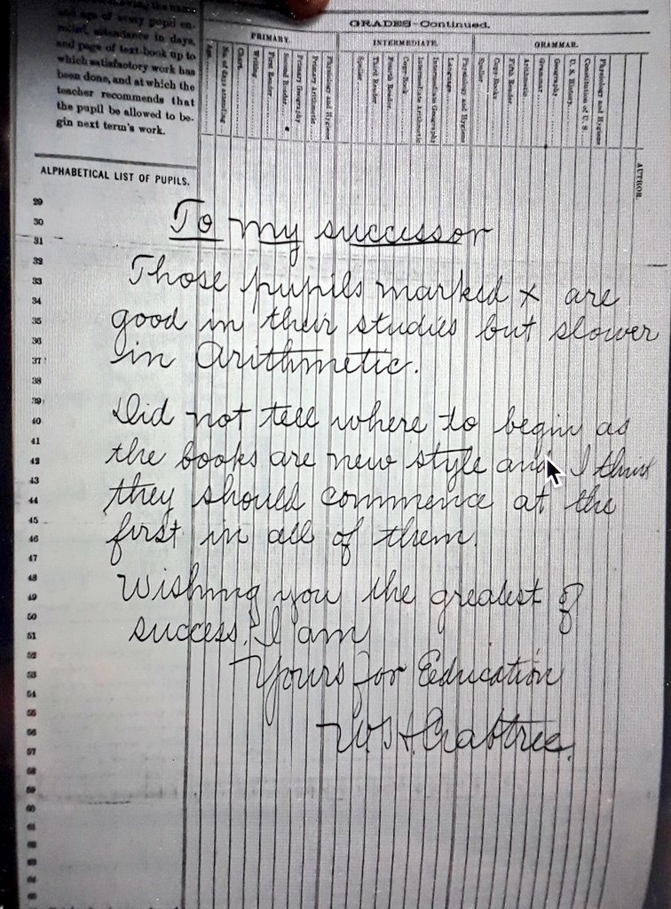 Em_Falguieres's tweet photo. Me trying to get out of writing tedious reports

Also: "I am 
Yours for Education" could go so many different ways

(As always : central Kansas in the 1900s, school reports to the county superintendent) https://t.co/97vomARR11