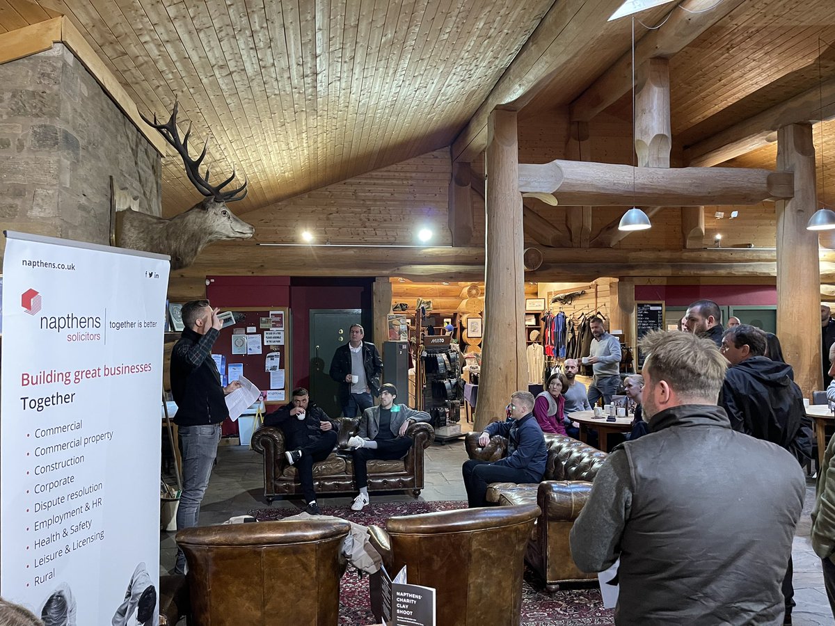 BDYouthZone's tweet photo. Oliver McCan from @NapthensOnline preparing the teams to shoot their shot today at our charity clay shoot!  #charityclayshoot #BYZ #blackburnyouthzone #charity #napthens #taziker https://t.co/RucD6hUvSv