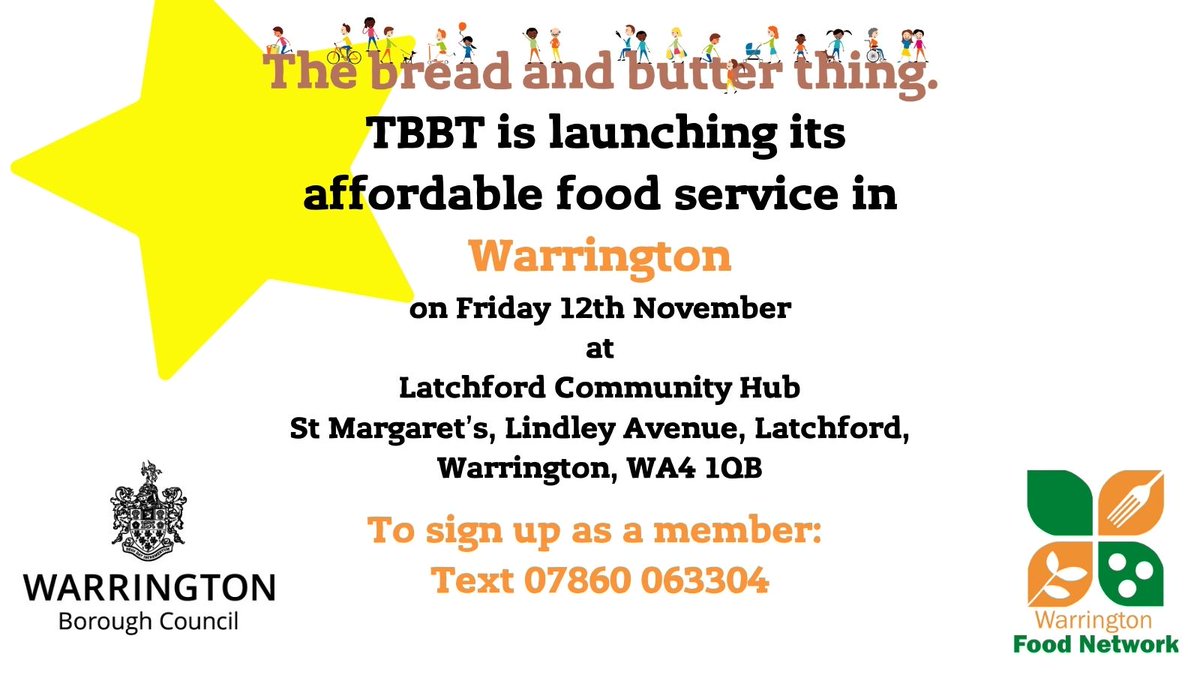 We’ve teamed up with <a href="/WarringtonVA/">Warrington VA</a> <a href="/WarringtonBC/">Warrington Borough Council</a> to launch our 1st hub in #Warrington. Starts 12th Nov in #Latchford <a href="/StMargarets2015/">StMargaret's Latchford's Community Hub</a>. Get £35 of shopping for £7.50 incl fruit &amp; veg, chilled &amp; cupboard goods. To sign up text: 07860 063304 or click ow.ly/3dL450Grf3Z.