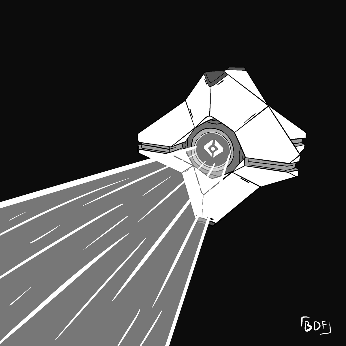 Blingadingaflin's tweet photo. Day 11: Ghost Scan #Destinytober2021 #Destiny2 #DestinyArt #destinytober https://t.co/IcYTMqr5YQ