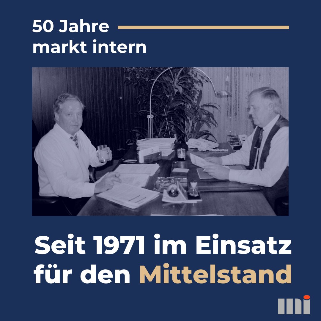 marktintern's tweet photo. Passend zum #TagdesMittelstandes feiern wir unser 50-jähriges Firmen-Jubiläum. Seit 50 Jahren setzen wir uns für die Interessen des #Mittelstandes ein und lassen die zu Wort kommen, die man allein nicht hören würde. https://t.co/g7HpwEcXTh
#juliäum #marktintern #50Jahre https://t.co/jQ7xxpnpPa