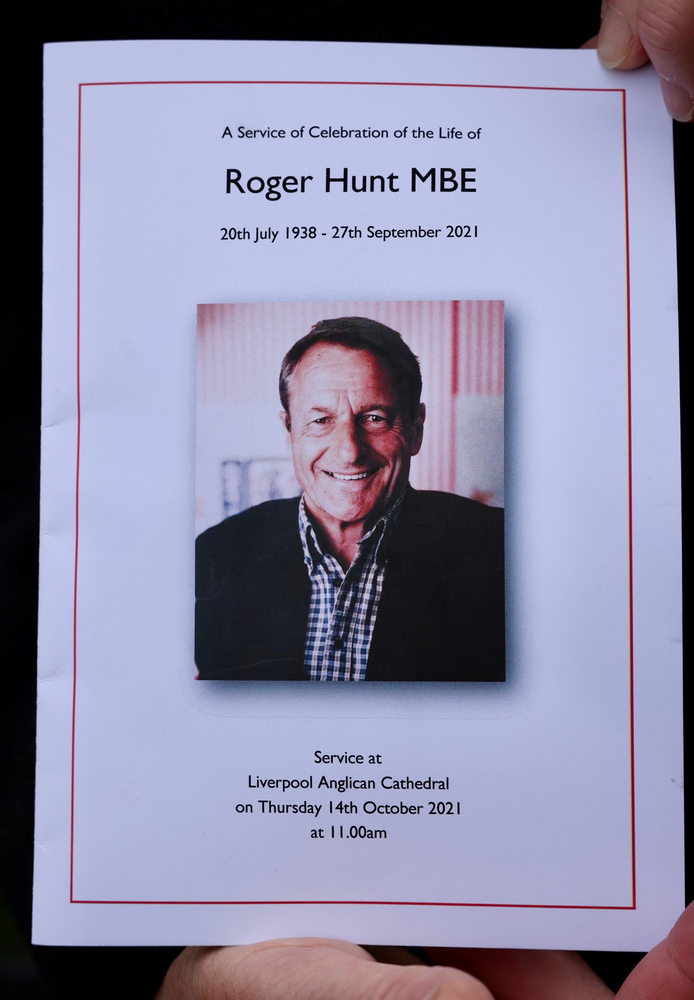 Liverpool Echo Order Of Service At Roger Hunt S Funeral T Co 0bg50is4jr Twitter