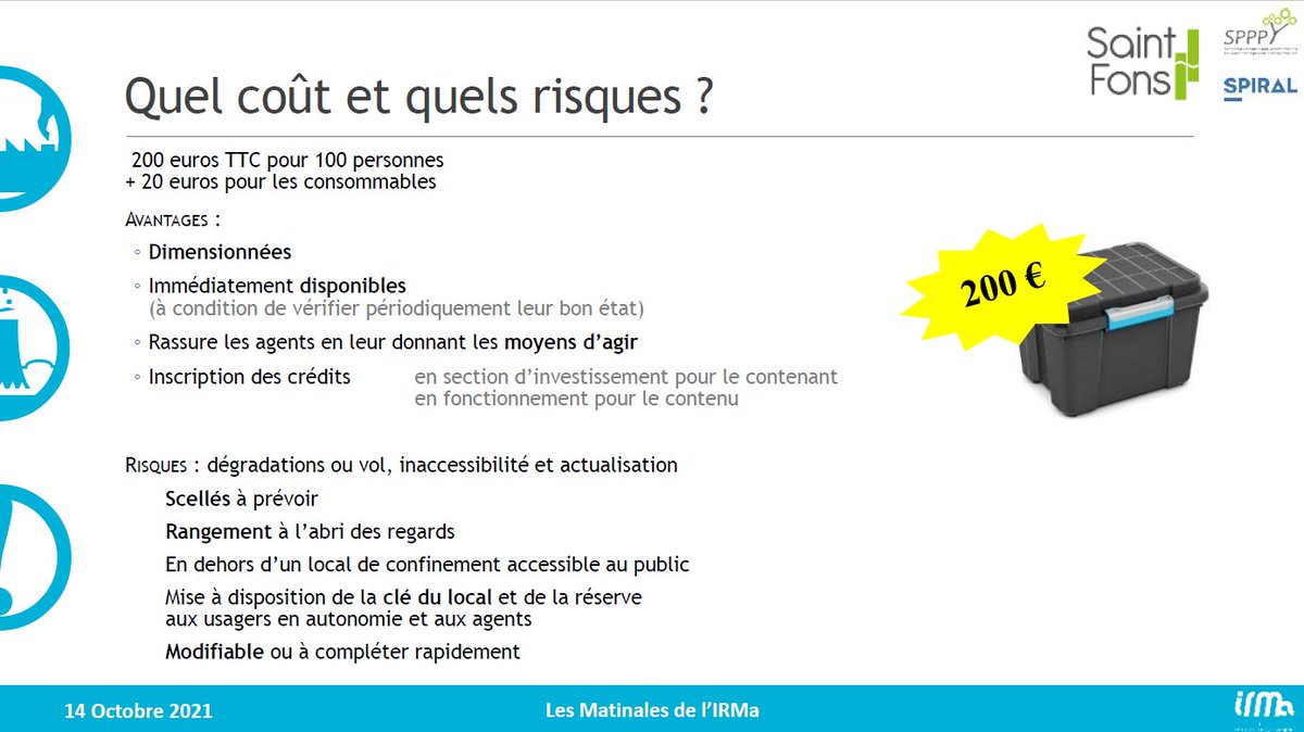 RisquesMajeurs's tweet photo. #MatinaleIRMa / Un #POMSE = du matériel à utiliser dans le lieu choisi pour la mise à l'abri
➡️constituer une mallette POMSE
➡️à localiser dans un lieu spécifique et accessible en autonomie par agents et usagers
💡L'opérationnalité passe par des exercices de simulation de crise https://t.co/UoEBjY3VHC