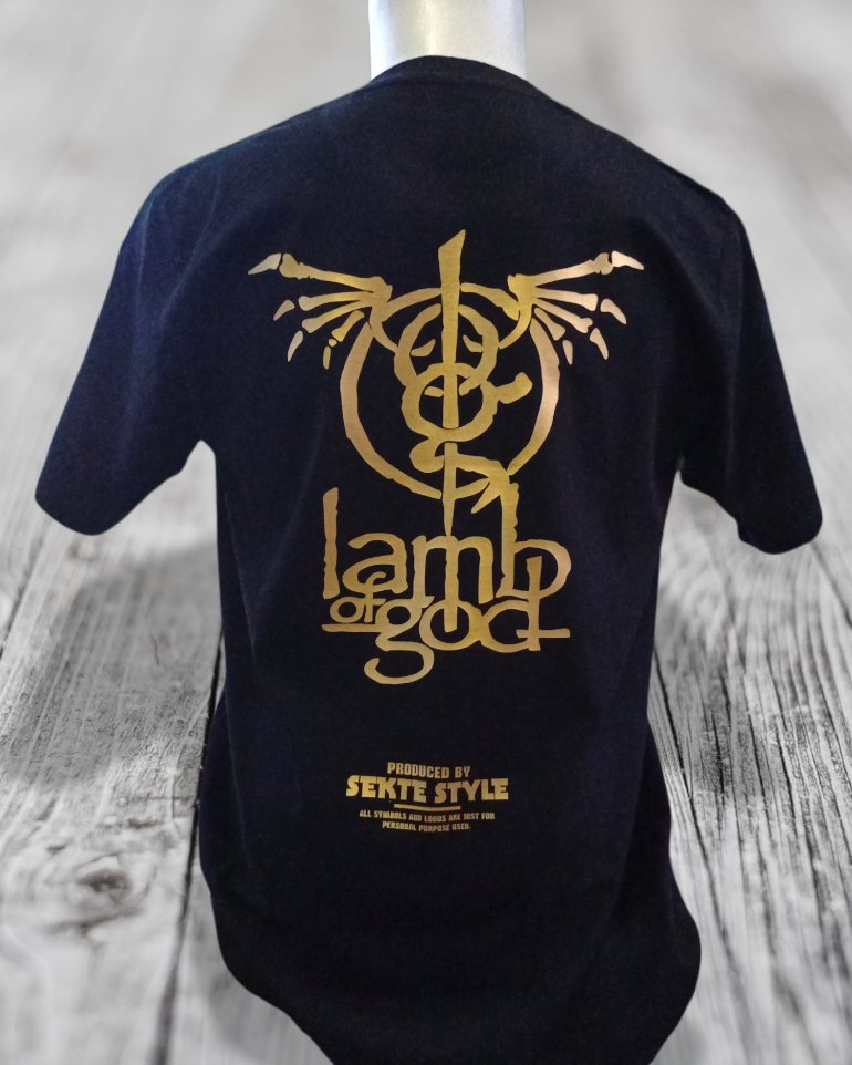 IvandySultan's tweet photo. Inspirasi Desain Kaos Custom.
[Lamb Of God]

Bisa Custom Desain Semaumu, Tanpa Minimal Order.

Bahan Kaos Cotton Combed 30s.
Sablon Full Gold.
Ukuran M, L, XL (cek panduan ukuran).

Info Order: https://t.co/MNpubHHWYG

#SablonKaos #KaosCustom #SablonSatuan #SEKTEClothing https://t.co/yCtJU3efRP
