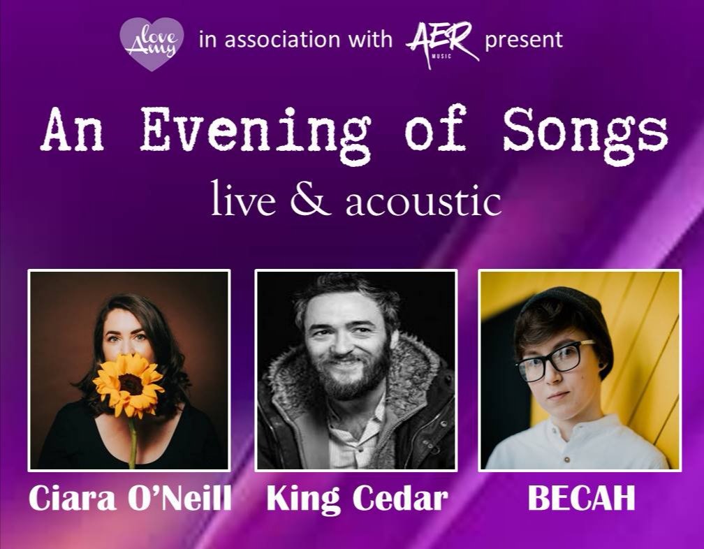 ***NEW ANNOUNCEMENT*** An Evening of Songs with @becah_music @kingcedarmusic @_ciaraoneill In the @AccidentalT Sat 20th Nov £10 All proceeds as always to @loveAmyni Tickets available tomorrow