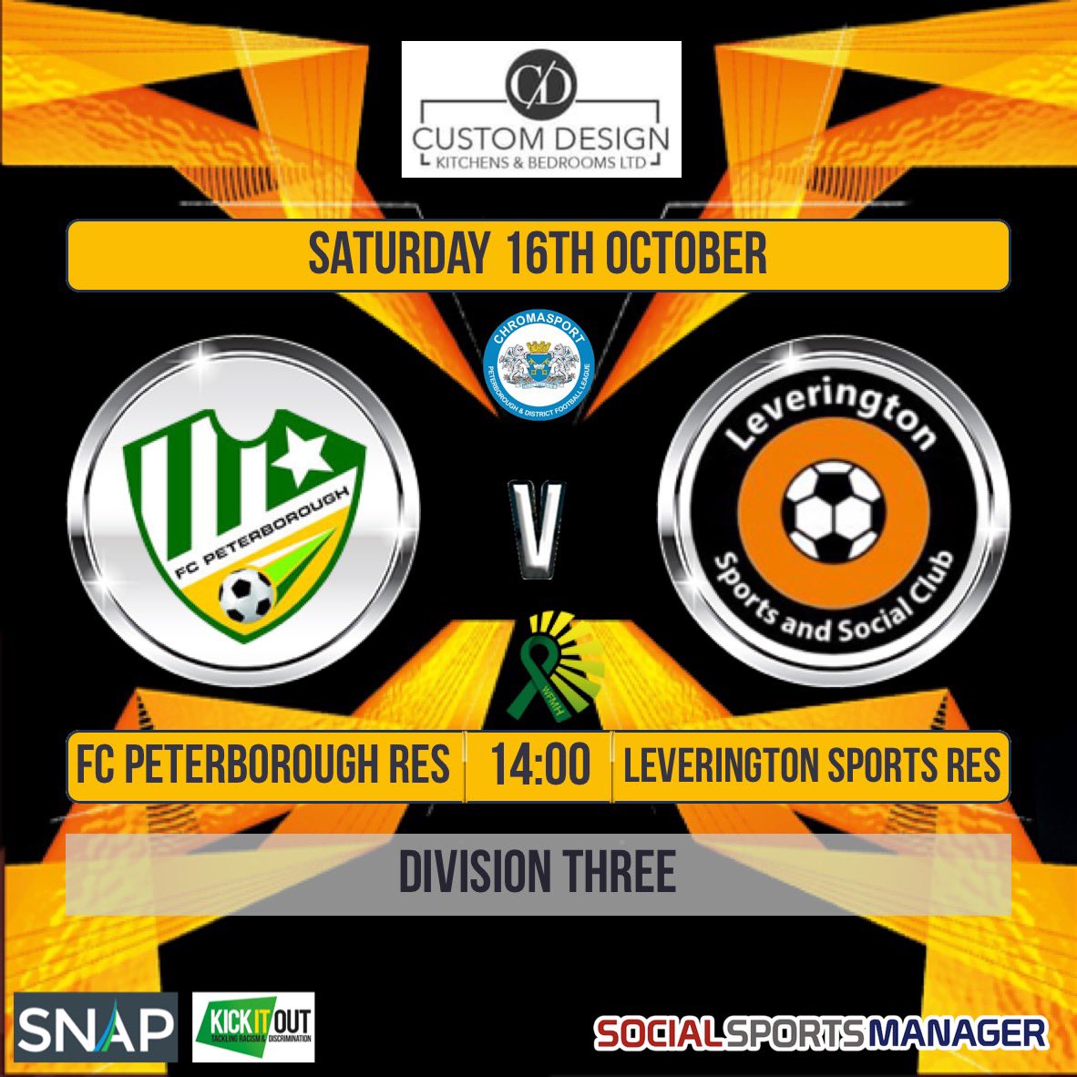 LeveringtonRes1's tweet photo. This saturday we travel away to @fc_peterborough reserves! Both teams with wins last week should make for a great encounter, hopefully we can make it 4 on the bounce. 🧡🖤🧡🖤 https://t.co/QID5vHHW5S