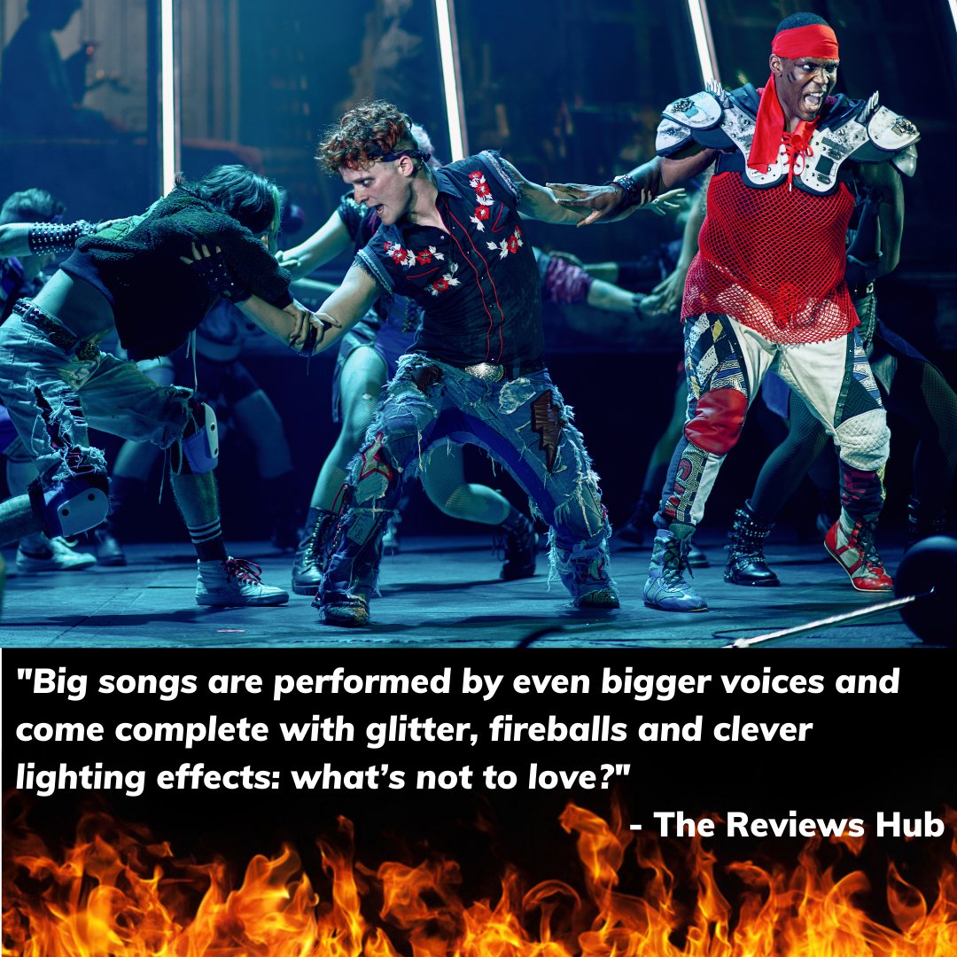 NewTheatreOx's tweet photo. Fireballs and glitter? What's not to love?! Want to know more about what you can expect from Bat Out of Hell - then The Reviews Hub can help: https://t.co/j2fK9DnjYZ https://t.co/kWPAkty2Ak