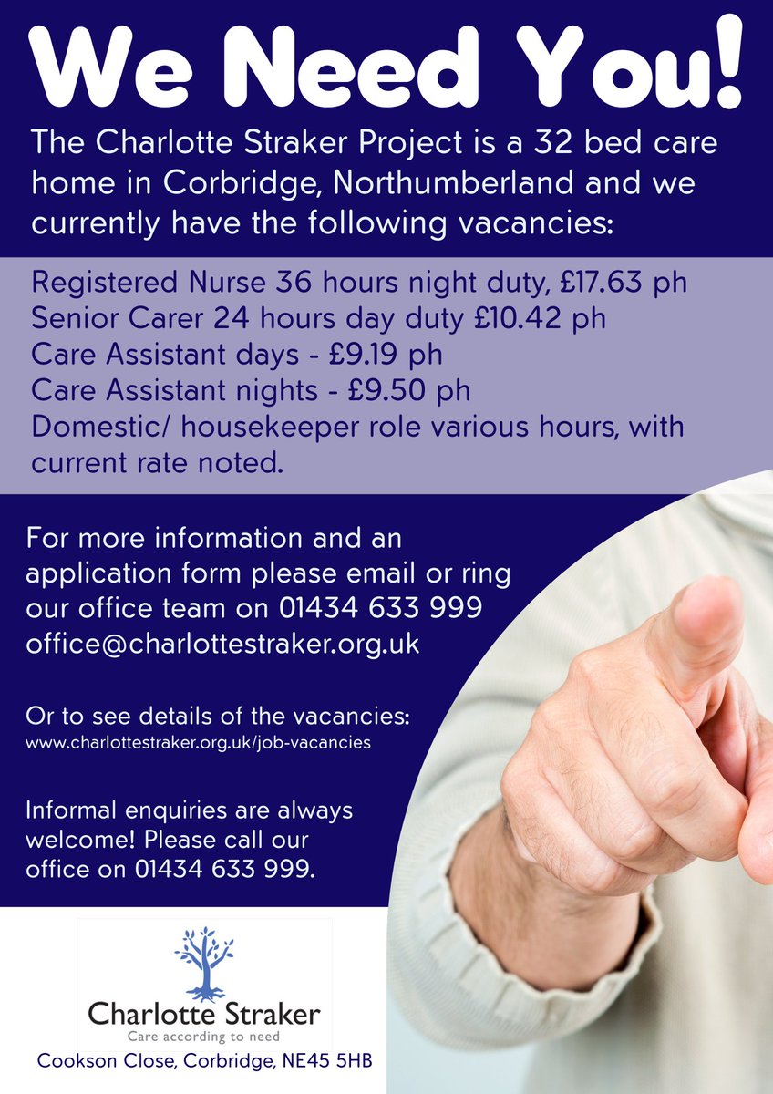 CStrakerProject's tweet image. #carehomejobs #carejobs #rgnjobs #nursingjobs #nursingcareers #northumberlandjobs #jobvacancy #northeastjobs #careassistant #carehome 

Please RT - thank you!