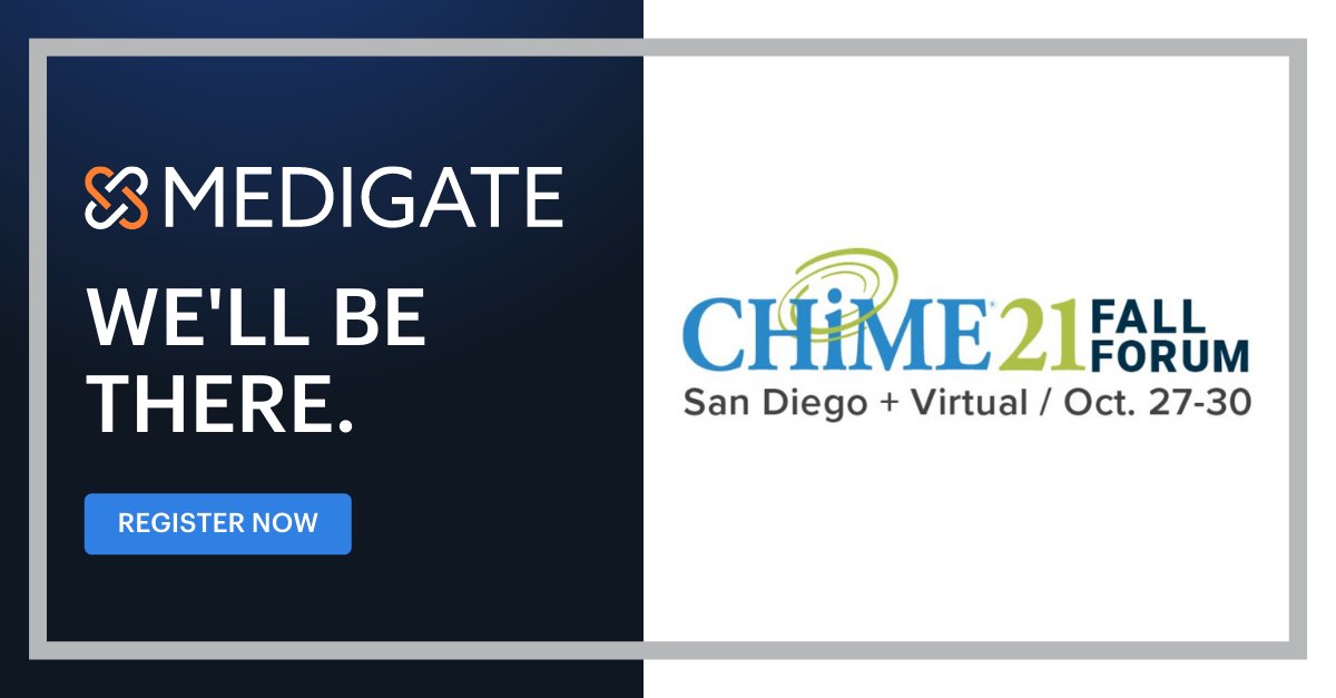 ClarotyHealth's tweet photo. We'll be there. #CHIME21 Register now! 📝 https://t.co/wz77q6Rhhc
#CHIME21FallForum Oct. 27-30 https://t.co/P6wnkkktAk