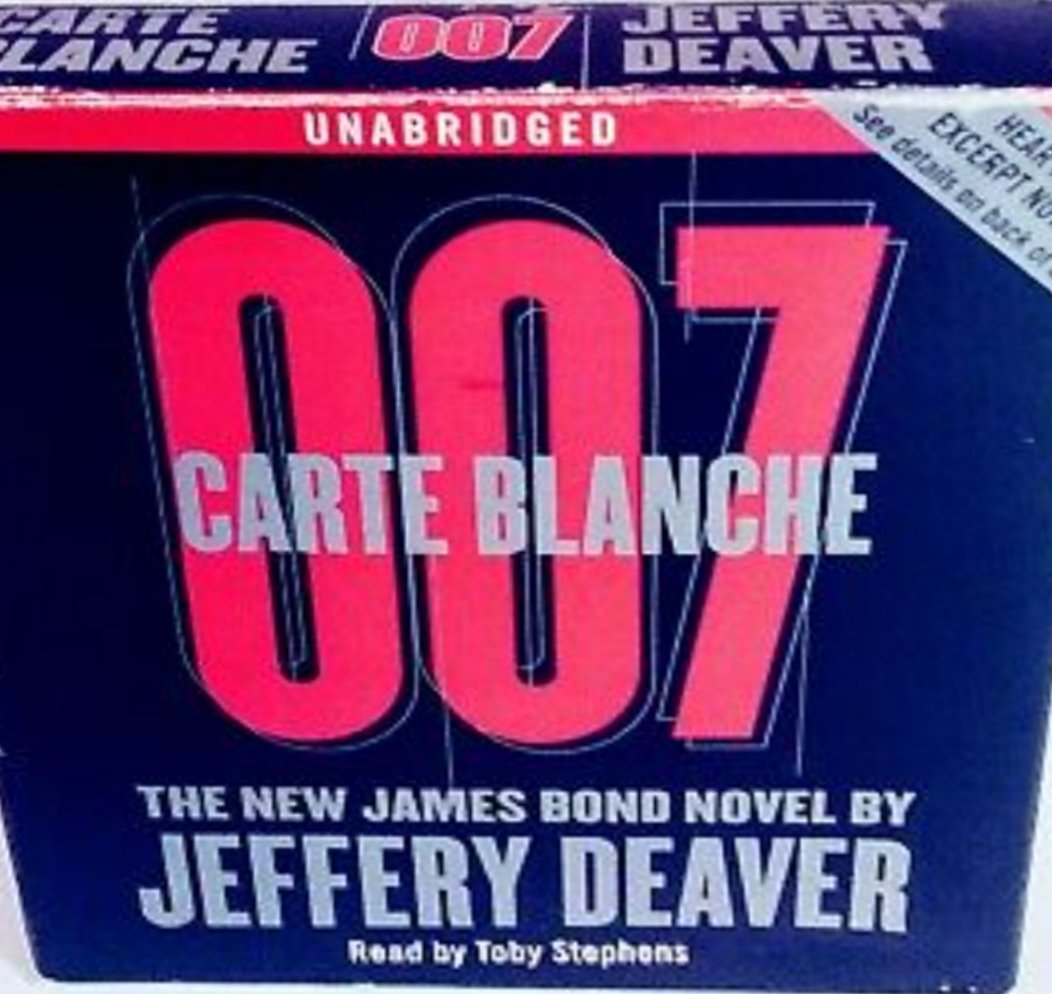 Gabriel_Therese's tweet photo. #007 #jamesbond #carteblanche #cdbook #tobystephens this is a great story read by @TobyStephensInV #Safrica https://t.co/8oyDkmqne0