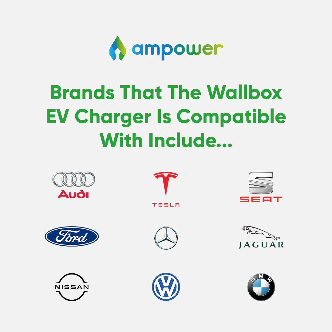 AmpowerUK's tweet photo. Do you own one of these car brands? 🚘

The Wallbox EV charger is compatible with the best vehicle brands on the market!

It's the last week to claim our fantastic offer on the Wallbox Pulsar Plus charging unit. Get yours installed from just £470! 
https://t.co/XivWw3XzzX https://t.co/zEdEepkmPZ
