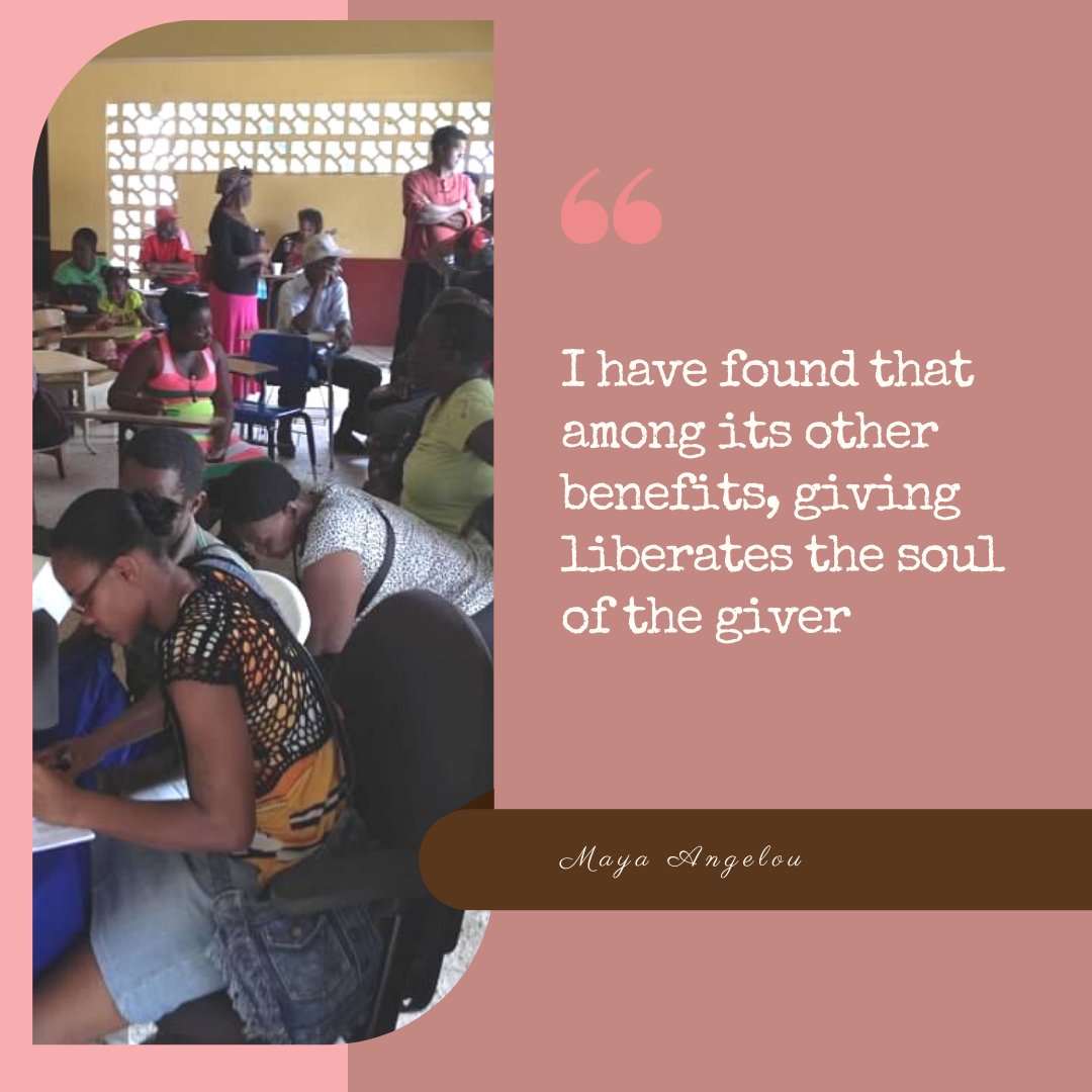onelesswithout's tweet photo. I have found that among its other benefits, giving liberates the soul of the giver -Maya Angelou

#givingisreceiving #GivingTuesday #helpingotherssucceed #sharingiscaring #philanthropymatters #greatcauses https://t.co/LfD2cbl60P