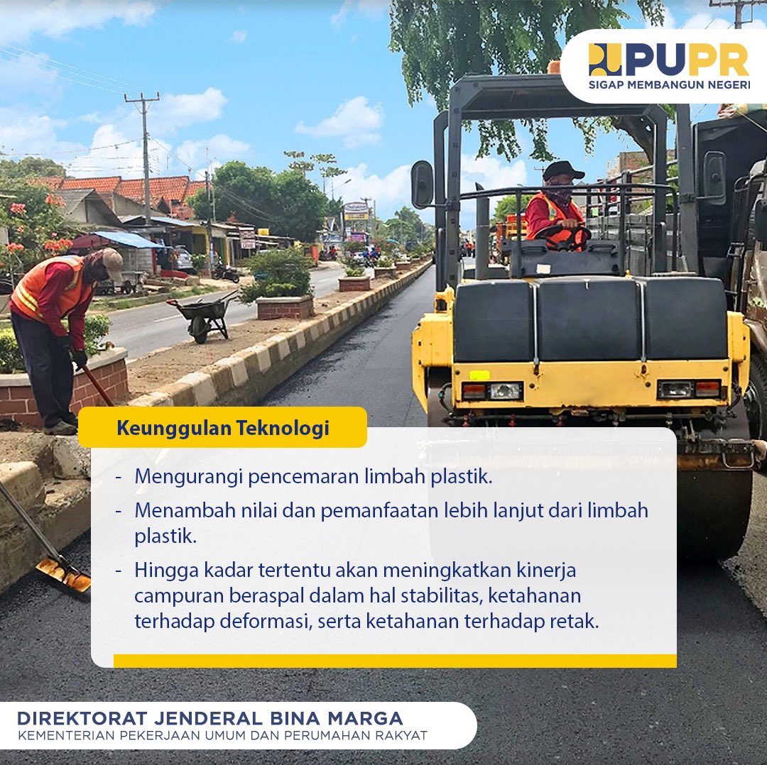 pu_binamarga's tweet photo. Apa saja ya keunggulannya? Dan di mana jalan yang sudah menggunakan teknologi ini? Yuk simak detail selengkapnya berikut ini, Sob!
#MenyambungNegeri
#SigapMembangunNegeri
#InfoBinaMarga https://t.co/KezQ6YtWlX