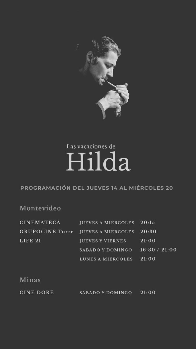 Horarios y funciones.