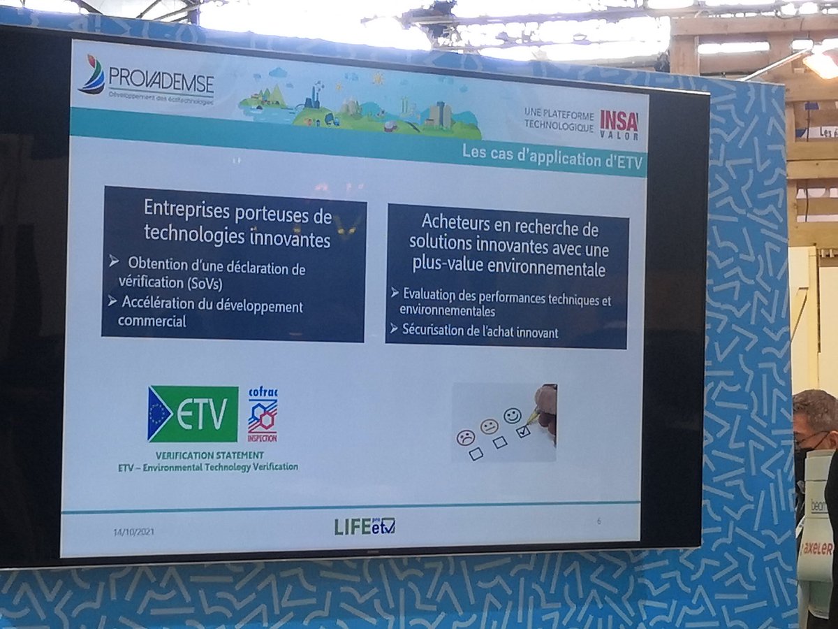 Présentation du programme #LifeProEtv #Environmental Technology Verification par <a href="/provademse/">PROVADEMSE</a> <a href="/EU_Commission/">European Commission</a> vous voulez en savoir plus ? Venez nous rencontrer sur le stand de la Région <a href="/auvergnerhalpes/">Auvergne-Rhône-Alpes</a> @TENERRDIS insavalor.fr/actualites/pro…