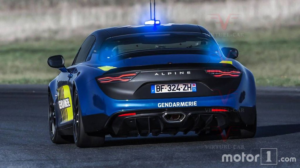 CerfiaFR's tweet image. 🇫🇷🚔 FLASH I La Gendarmerie nationale va désormais être équipée de 26 #Alpine A110. 
L’Alpine remplacera la #MeganeRS, et devra permettre de procéder à des #interventions rapides sur #autoroute, avec 250km/h en vitesse de pointe (d’origine). 

(BFM) #Gendarmerie