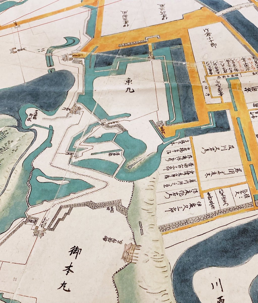 仙台城下絵図の風呂敷 第2弾！ 「仙台城下絵図 1789年頃」の仙台城周辺