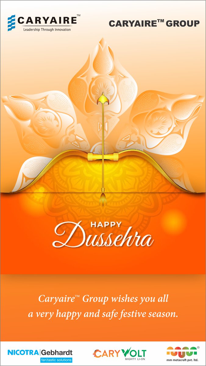Caryaire™ Group wishes you all a very happy and safe festive season. #HappyDussehra