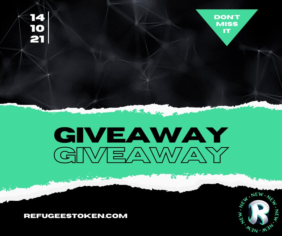 RefugeesToken's tweet photo. 🎉We are giving away 300$ worth of RFG tokens🎉

📌There will be 3 winners for 100$ each!
📌Visit https://t.co/3mnZY4JtEQ and gather as many entries as you can to have more chances to be one of the 3 winners.

Giveaway duration: 8 days.
https://t.co/abxNO3U7BW

#giveaway #RFG https://t.co/3R22vua6hh
