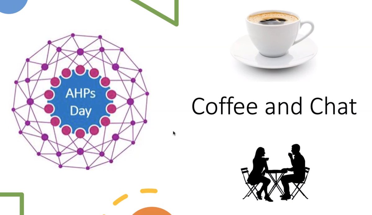 carrie_biddle's tweet image. @NHSHEE_SWest @AlexThearGraham is sharing some of his findings from his #AHPsDay challenge and quiz at Coffee &amp;amp; Chat with @simonbr72061658 @carlyatkinsonRD @simon_ingram13 @knowledge_liz @RachBrandreth 🥰😃👏👏